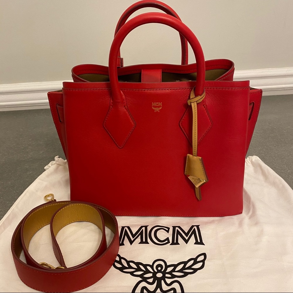 SOLD Authentic New MCM Neo Milla Park Leather Tote